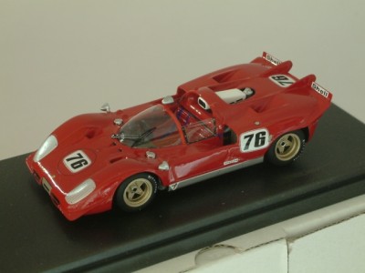 Ferrari 512 S Spyder CH 1040 Watkins Glen Can Am 1970 Earl Card Racing #76 J. Adams - Built 1:43